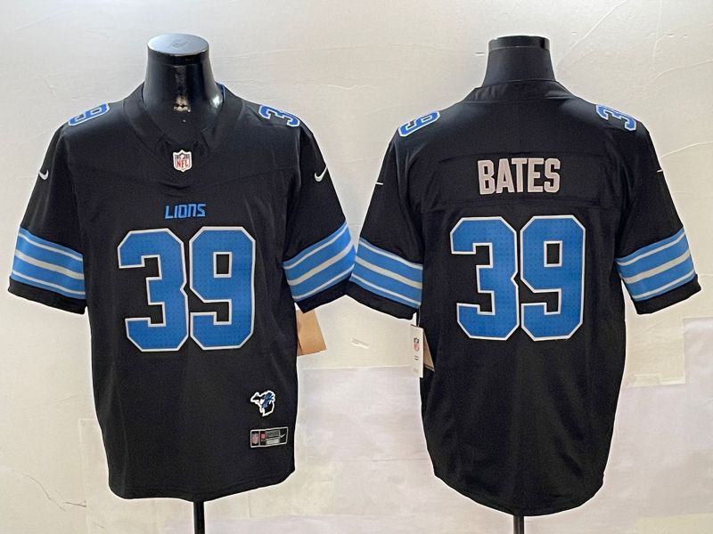Men Detroit Lions #39 Bates Black three generations 2024 Nike Limited NFL Jersey style 01021->detroit lions->NFL Jersey